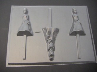 480sp Princess Frog Full Body Chocolate or Hard Candy Lollipop Mold